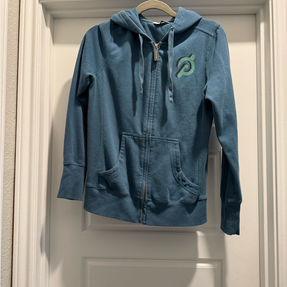 Peloton Blue Hoodie with Logo